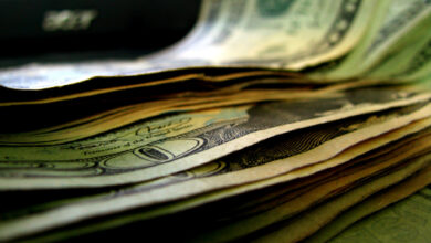 US dollar bills representing Cash App money