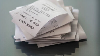 Receipts for the Fetch Rewards receipt-scanning app