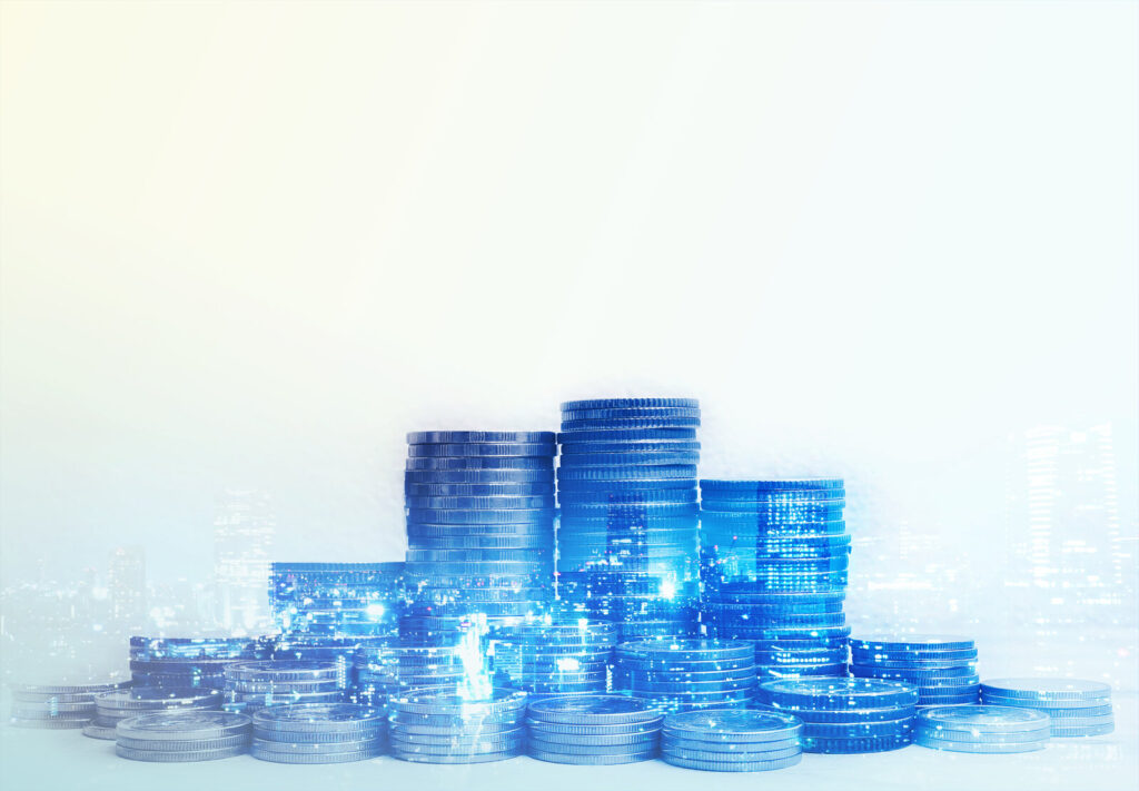 SoFi referral 500 dollar deposit condition Stacked coins representing the SoFi 500 dollar deposit requirement