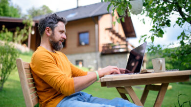 Working online from a rural home on satellite internet